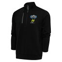 アンティグア メンズ ジャケット＆ブルゾン アウター William Byron Antigua 2024 Daytona 500 Champion Big & Tall Generation QuarterZip Pullover Top Black/Pewter