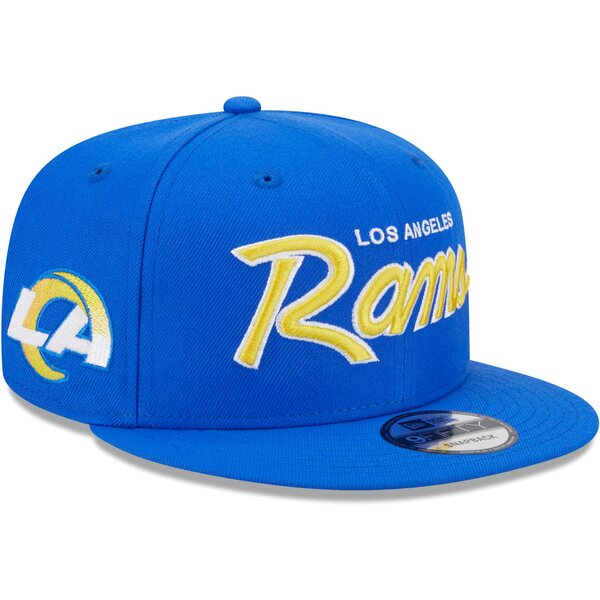 ˥塼  ˹ ꡼ Los Angeles Rams New Era Main Script 9FIFTY Snapback Hat Royal