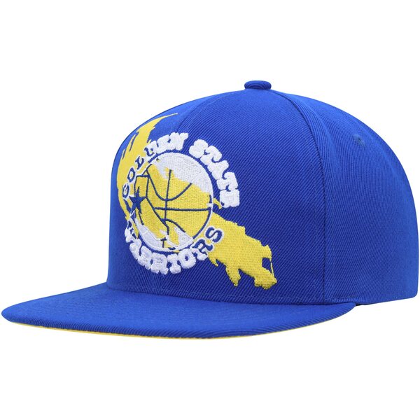 ミッチェル＆ネス ミッチェル&ネス メンズ 帽子 アクセサリー Golden State Warriors Mitchell & Ness Paint By Numbers Snapback Hat Royal