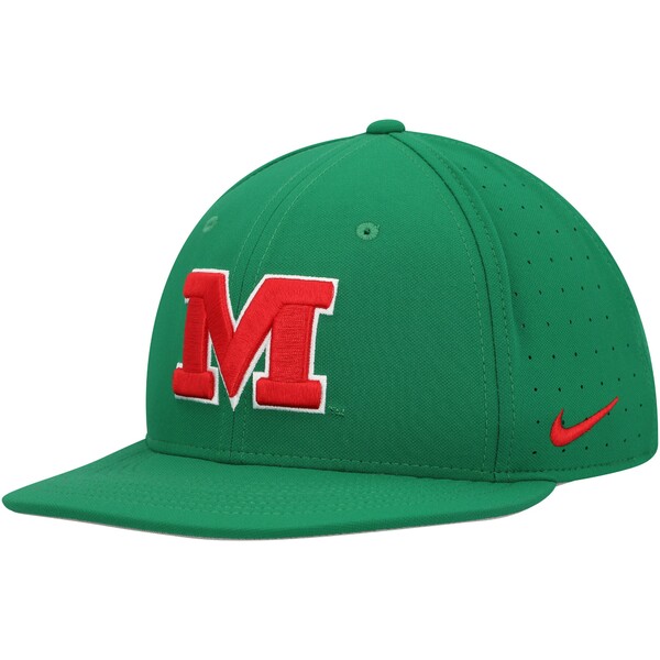 楽天astyナイキ メンズ 帽子 アクセサリー Ole Miss Rebels Nike Aero True Baseball Performance Fitted Hat Green