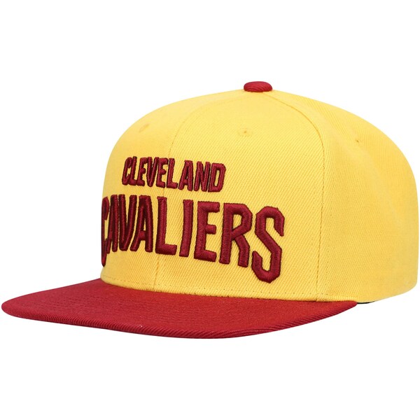 ミッチェル＆ネス ミッチェル&ネス メンズ 帽子 アクセサリー Cleveland Cavaliers Mitchell & Ness Core Basic Snapback Hat Gold