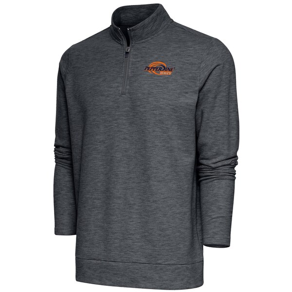 アンティグア メンズ ジャケット＆ブルゾン アウター Pepperdine Waves Antigua Gambit QuarterZip Top Heather Charcoal