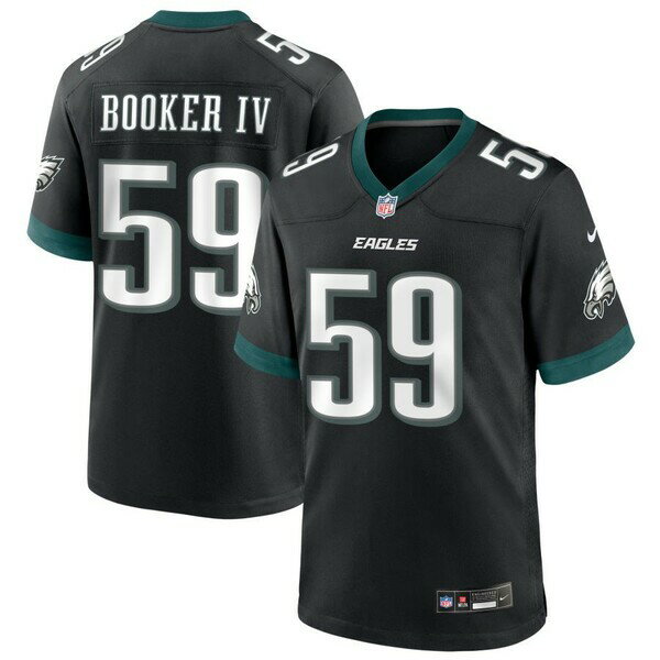 ナイキ メンズ ユニフォーム トップス Philadelphia Eagles Nike Alternate Custom Game Jersey Black