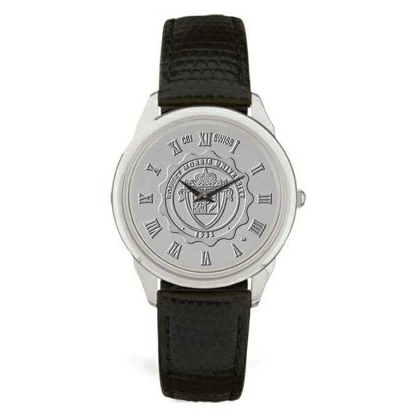 楽天astyジャーディン メンズ 腕時計 アクセサリー Robert Morris Colonials Medallion Black Leather Wristwatch Silver