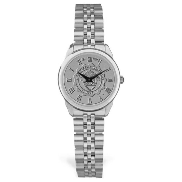 楽天astyジャーディン レディース 腕時計 アクセサリー Robert Morris Colonials Women's Medallion Rolled Link Bracelet Wristwatch Silver