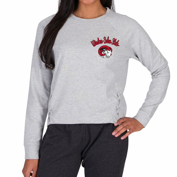 コンセプトスポーツ レディース Tシャツ トップス WinstonSalem State Rams Concepts Sport Women's Greenway Long Sleeve TShirt Gray