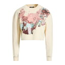 【送料無料】 バルマン レディース パーカー・スウェットシャツ アウター Sweatshirts White