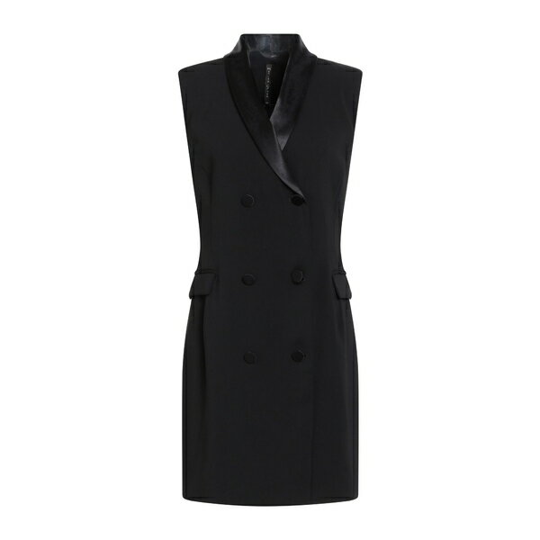 【送料無料】 マニラグレース レディース ワンピース トップス Mini dresses Black