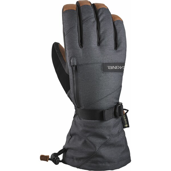  JC Y  ANZT[ Dakine Men's Leather Titan Gore-Tex Gloves Carbon