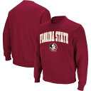 コロシアム メンズ パーカー・スウェットシャツ アウター Florida State Seminoles Colosseum Arch & Logo Crew Neck Sweatshirt Garnet