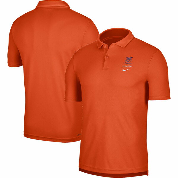 ナイキ メンズ ポロシャツ トップス Clemson Tigers Nike UV Performance Polo Orange