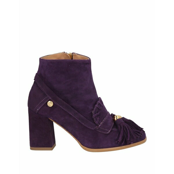 【送料無料】 モスキーノ レディース ブーツ シューズ Ankle boots Purple
