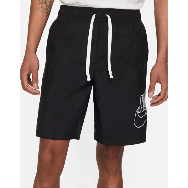 ナイキ メンズ カジュアルパンツ ボトムス Nike Alumni woven shorts in black Black