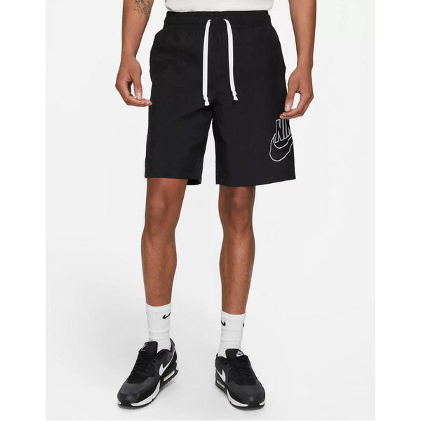 ナイキ メンズ カジュアルパンツ ボトムス Nike Alumni woven shorts in black Black
