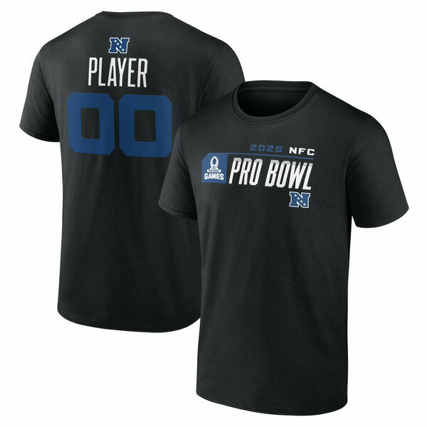 ファナティクス メンズ Tシャツ トップス NFC 2025 Pro Bowl PickAPlayer TShirt Black