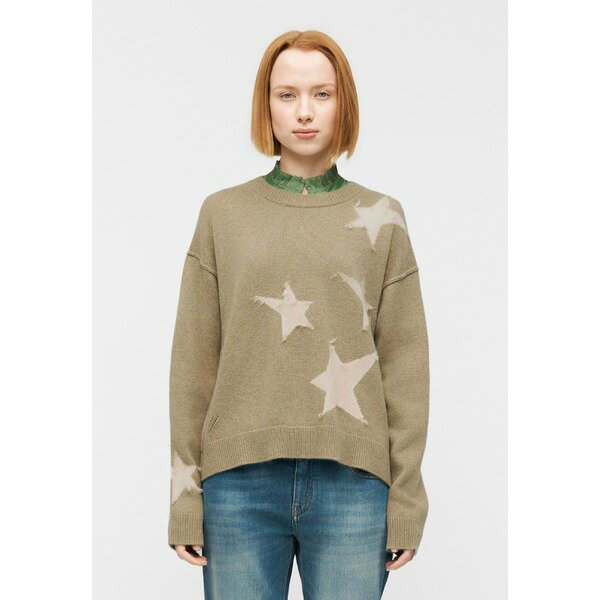 ���ǥ��� �� ������ơ��� ��ǥ����� �˥å�&�������� �������� MARKUZ STARS OUTLINE - Jumper - olive