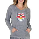 コンセプトスポーツ レディース パーカー・スウェットシャツ アウター New York Red Bulls Concepts Sport Women's Mainstream Terry Pullover Hoodie Gray