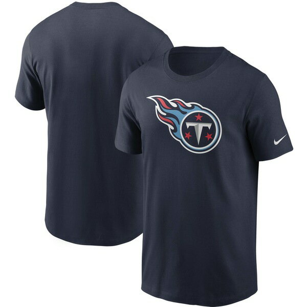 ナイキ メンズ Tシャツ トップス Tennessee Titans Nike Primary Logo TShirt Navy