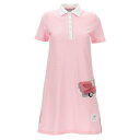 トムブラウン レディース ポロシャツ トップス Patch Polo Dress Pink
