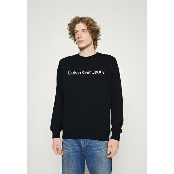 カルバンクライン メンズ パーカー・スウェットシャツ アウター CORE INSTITUTIONAL LOGO - Sweatshirt - black