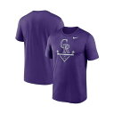 ナイキ レディース Tシャツ トップス Men's Purple Colorado Rockies Big and Tall Icon Legend Performance T-shirt Purple