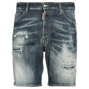 【送料無料】 ディースクエアード メンズ カジュアルパンツ ボトムス Denim shorts Blue