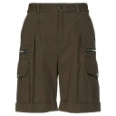【送料無料】 バルマン メンズ カジュアルパンツ ボトムス Shorts & Bermuda Shorts Military green