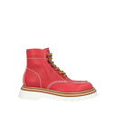 【送料無料】 ディースクエアード メンズ ブーツ シューズ Ankle boots Red