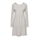 CASHMERE COMPANY カシミアカンパニー ワンピース トップス レディース Short dresses Light grey