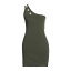 【送料無料】 オーディー エト アモー レディース ワンピース トップス Mini dresses Military green