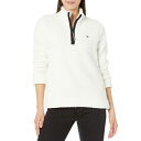 トミー ヒルフィガー レディース パーカー・スウェットシャツ アウター Sherpa 1/4 Zip Pullover Soft Ivory