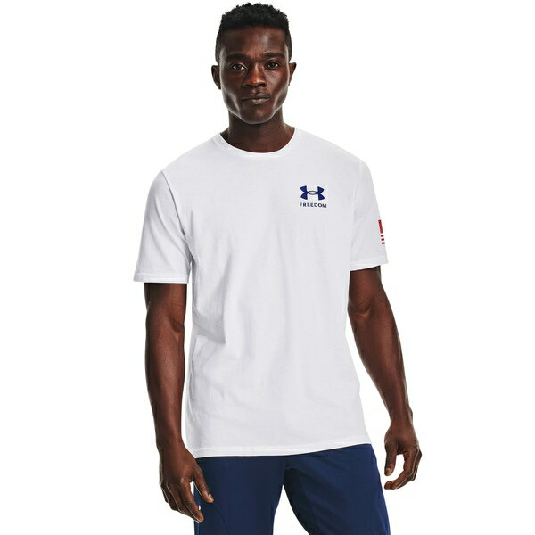 ޡ   ȥåץ New Freedom Flag T-Shirt White/Royal Blue