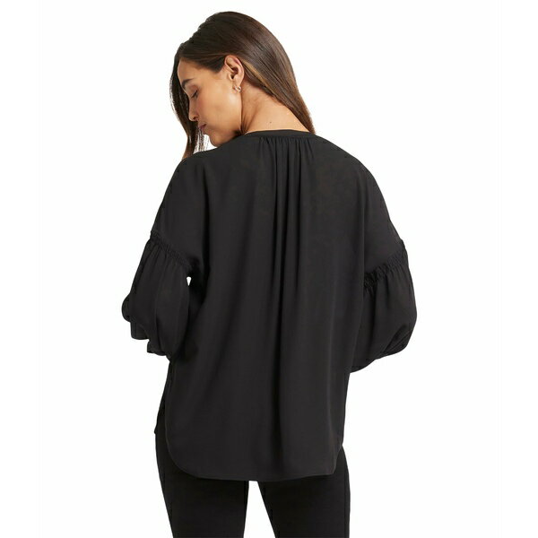 エヌワイディージェイ レディース シャツ トップス Paulina Peasant Black