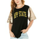 ゲームデイ レディース Tシャツ トップス Appalachian State Mountaineers Gameday Couture Women's Shine On Heavyweight TShirt Black