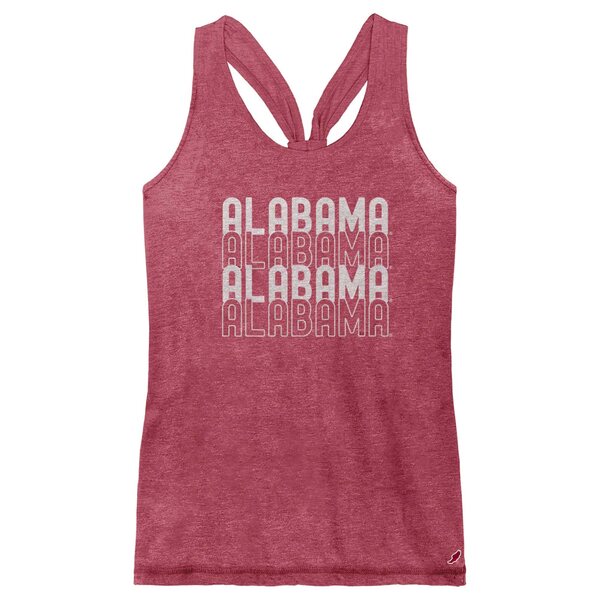 楽天astyリーグカレッジエイトウェア レディース Tシャツ トップス Alabama Crimson Tide League Collegiate Wear Women's Stacked Name Racerback Tank Top Crimson