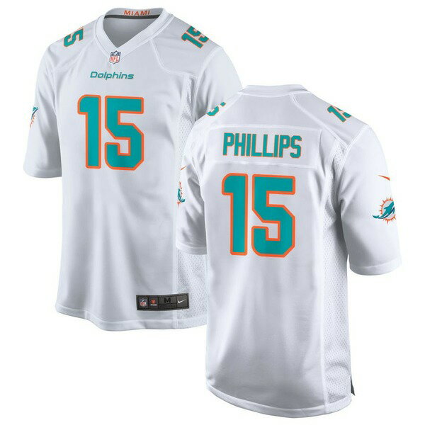 ナイキ メンズ ユニフォーム トップス Miami Dolphins Nike Custom Game Jersey White