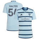 アディダス メンズ ユニフォーム トップス Sporting Kansas City adidas 2023 Hoops 4.0 Replica Custom Jersey Light Blue