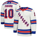 アディダス メンズ ユニフォーム トップス Artemi Panarin New York Rangers adidas Away Primegreen Authentic Player Jersey White