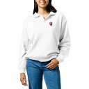 リーグカレッジエイトウェア レディース パーカー・スウェットシャツ アウター Indiana Hoosiers League Collegiate Wear Women's Victory Springs TriBlend Collared Pullover Sweatshirt White