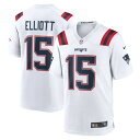 ナイキ メンズ ユニフォーム トップス Ezekiel Elliott New England Patriots Nike Game Player Jersey White