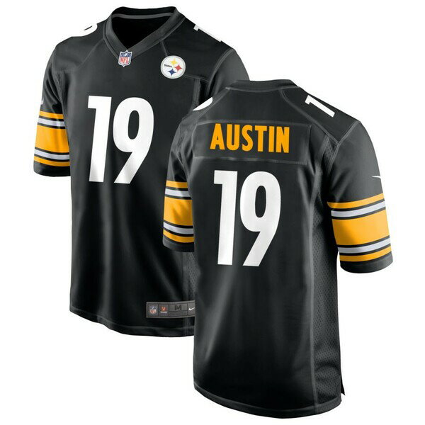 ʥ  ˥ե ȥåץ Pittsburgh Steelers Nike Custom Game Jersey Black