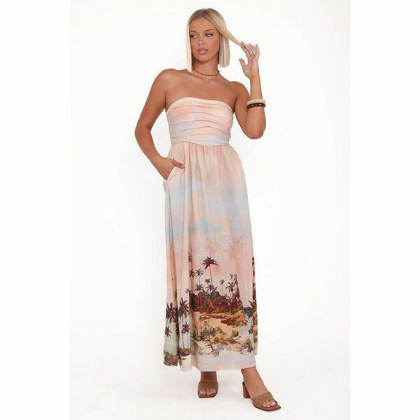 ペタル アンド パップ レディース ワンピース トップス Women's Marcia Midi Dress - Sunset Print Sunset print