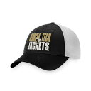 トップ・オブ・ザ・ワールド メンズ 帽子 アクセサリー Men's Black, White Georgia Tech Yellow Jackets Stockpile Trucker Snapback Hat Black, White(4)