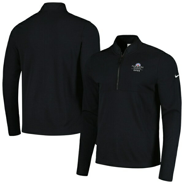 ナイキ メンズ ジャケット＆ブルゾン アウター Farmers Insurance Open Nike Victory Performance HalfZip Pullover Jacket Black