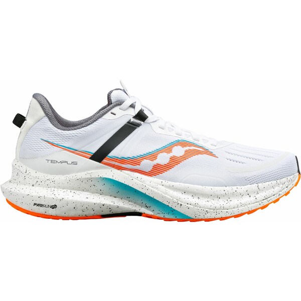 サッカニー メンズ ランニング スポーツ Saucony Men's Tempus Running Shoes White/Orange