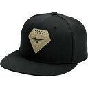 ~Ym Y Xq ANZT[ Mizuno Diamond Snapback Hat Black