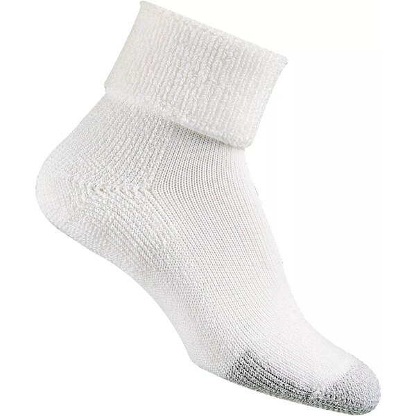     Thorlos Cuffed Tennis Socks White