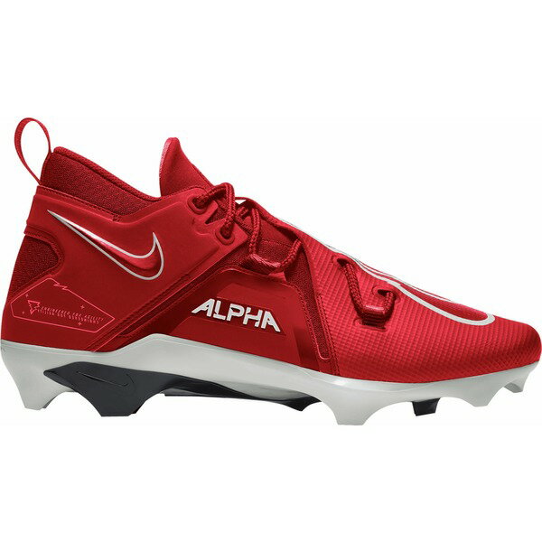 ナイキ メンズ サッカー スポーツ Nike Men's Alpha Menace Pro 3 Mid Football Cleats Red/White 1