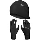 iCL fB[X Xq ANZT[ Nike Women's Essential Running Hat and Gloves Set Black