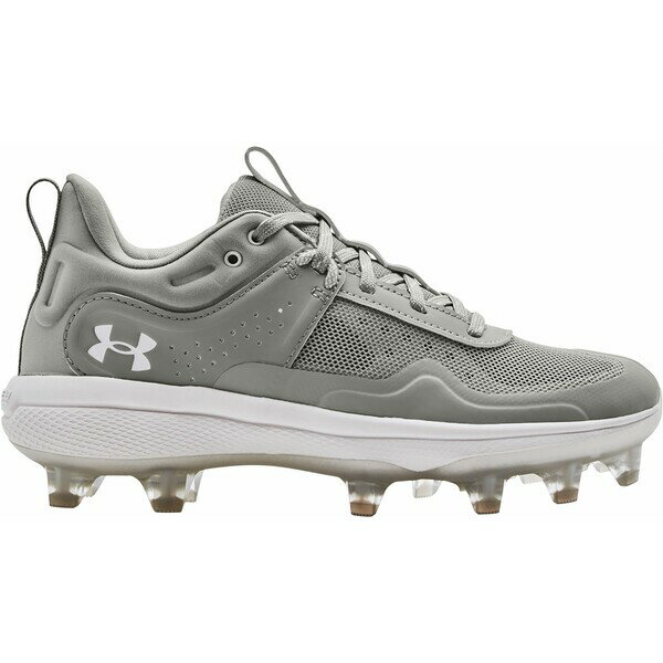 アンダーアーマー レディース 野球 スポーツ Under Armour Women's Glyde MT TPU Softball Cleats Grey/White